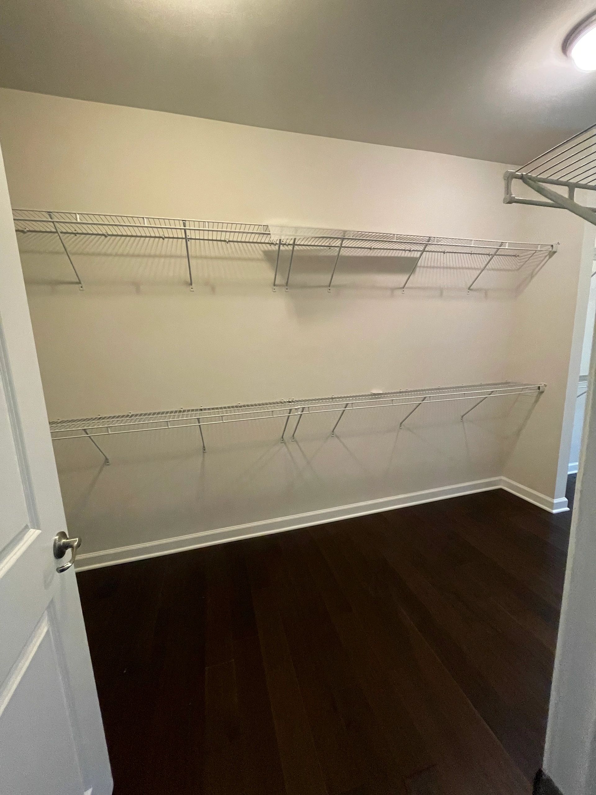 Before wire shelf closet Fantasy Closets